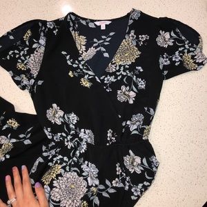 Floral maxi dress/romper